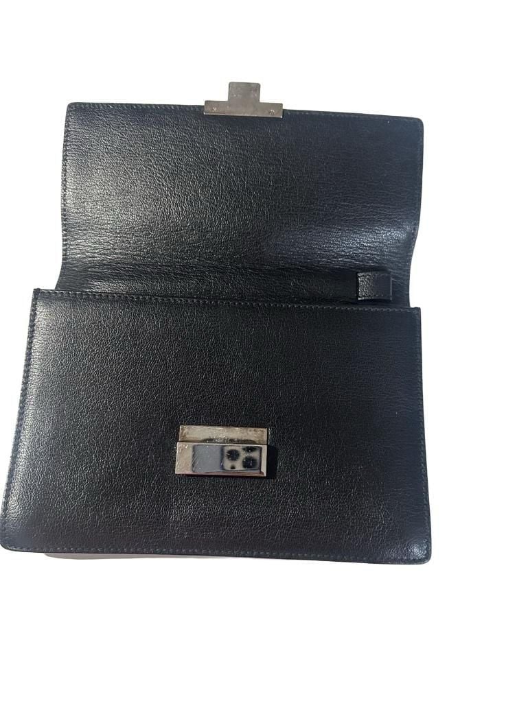 Authentic Gucci Leather Clutch Black 6