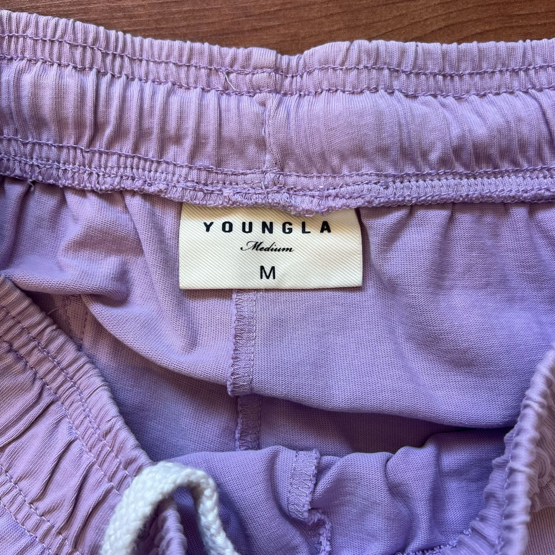 YoungLA 234 Pastel Pump Cover Lightweight Jogger Size M Lilac 5