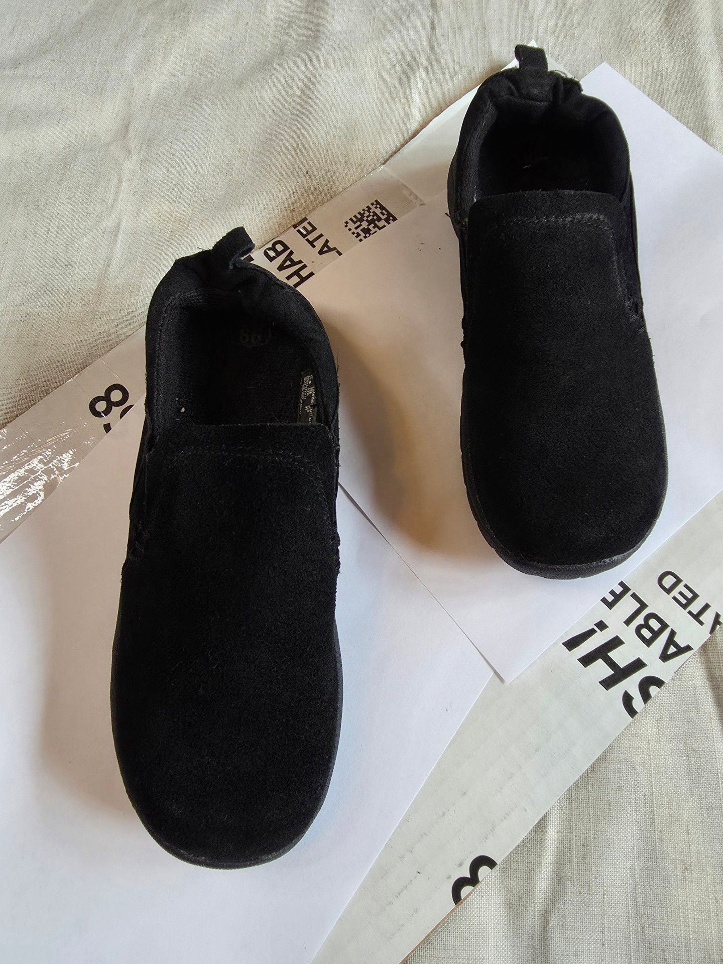 Route 66 Slip-On Shoes Size 6.5 M Black Leather 2