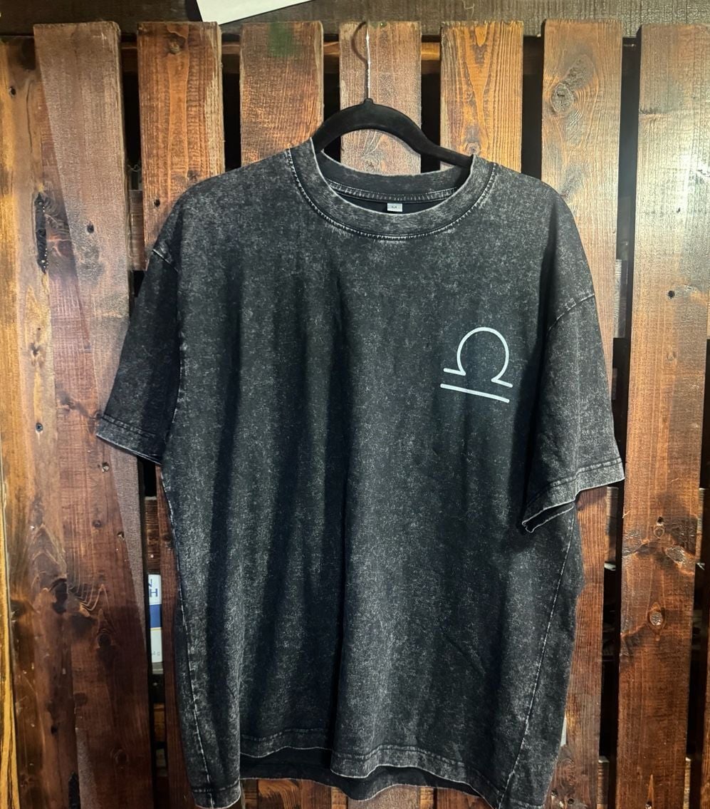 Libra Nutrition Facts Size M Vintage Washed T-Shirt 2