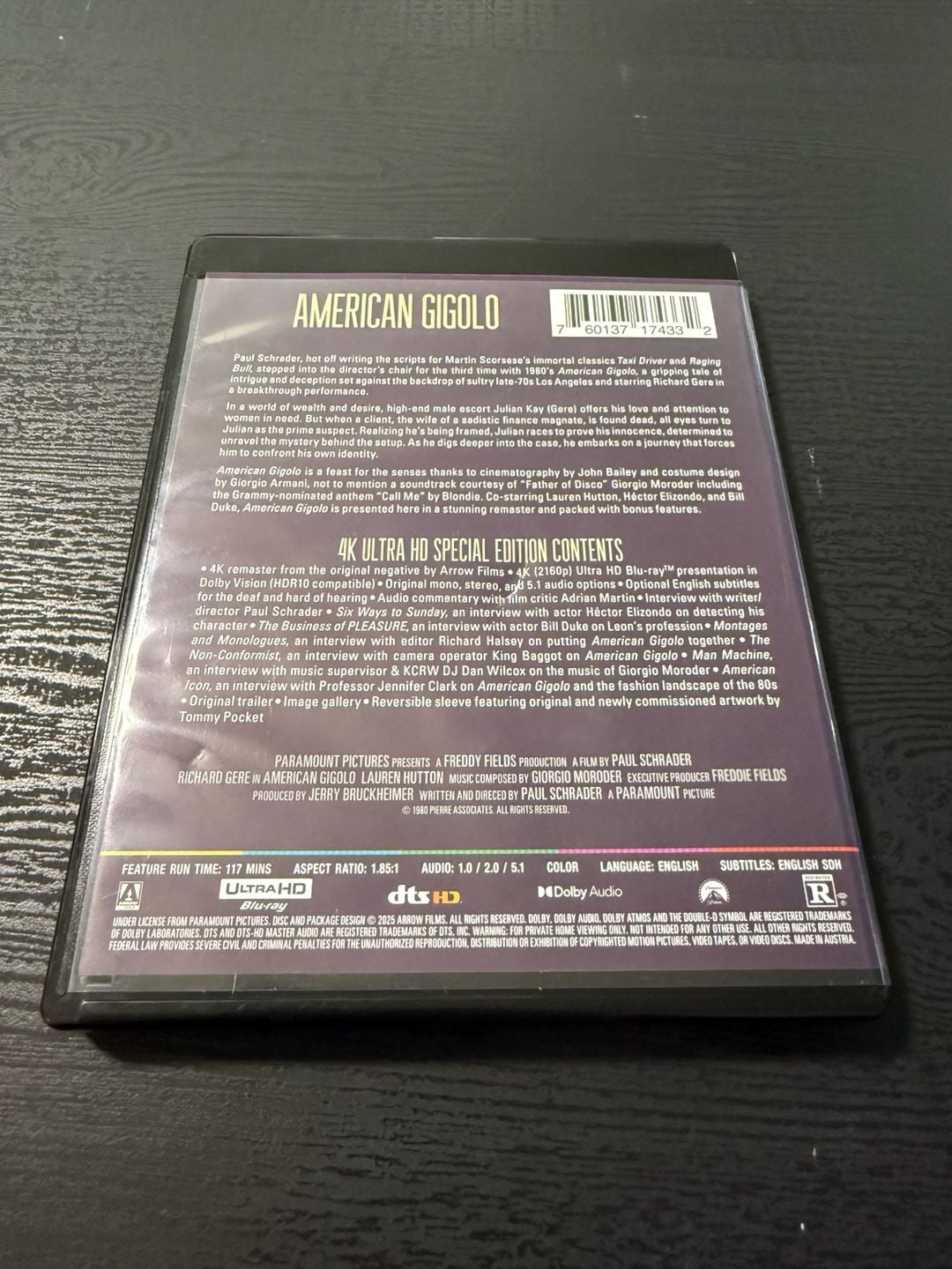 American Gigolo 4K Ultra HD Blu-ray 3
