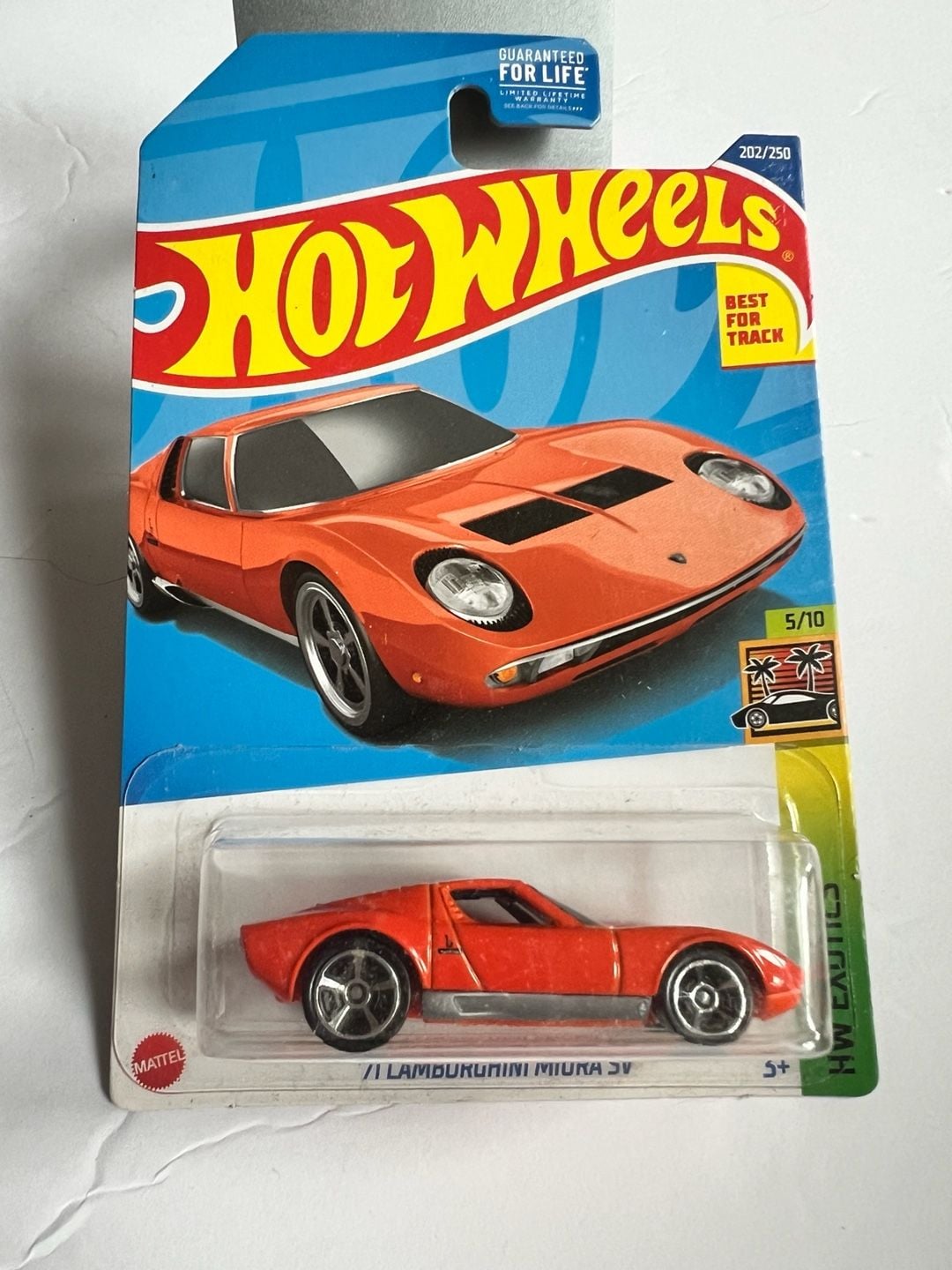 2022 Hot Wheels Exotics '71 Lamborghini Miura SV Orange L Case Ship Deal Read 1