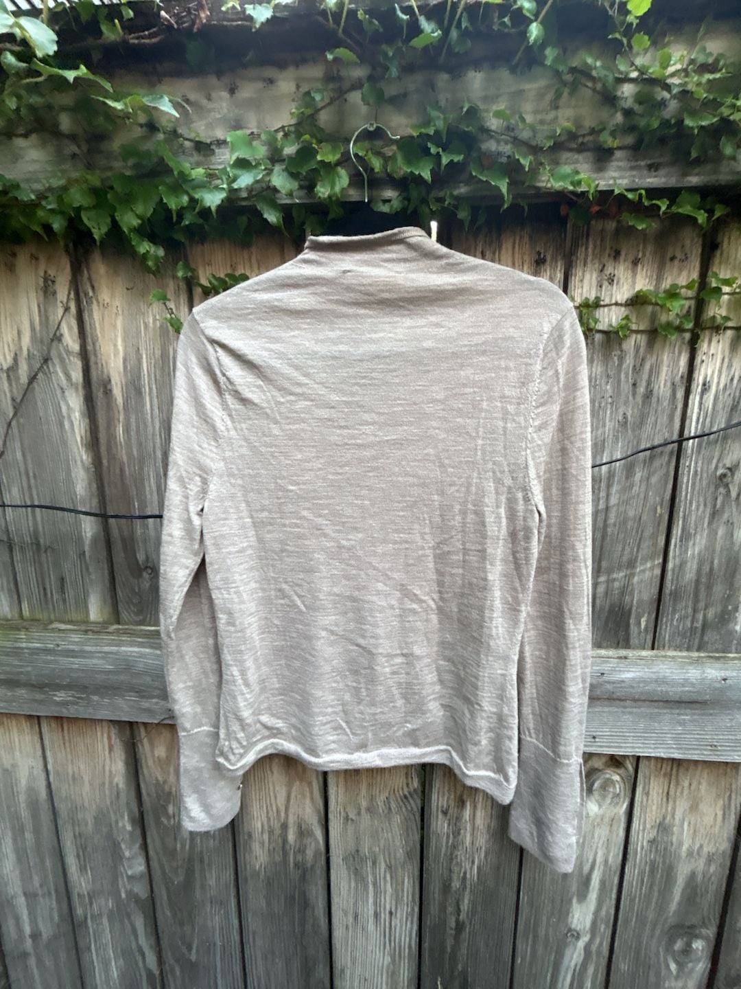 Abercrombie & Fitch Mock Neck Sweater Size L Merino Wool Button Cuff 4