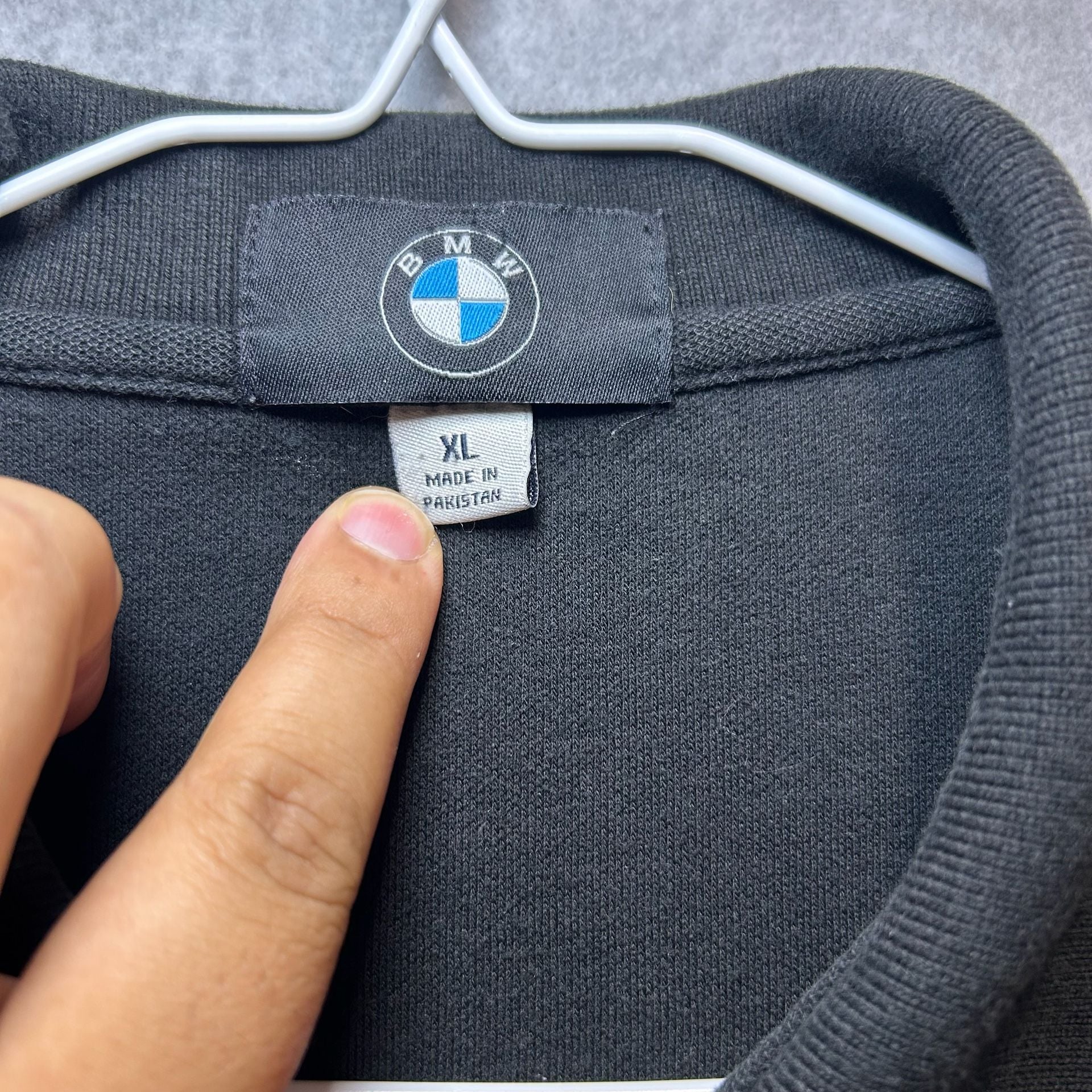 BMW Black Short Sleeve Polo, Size XL 4