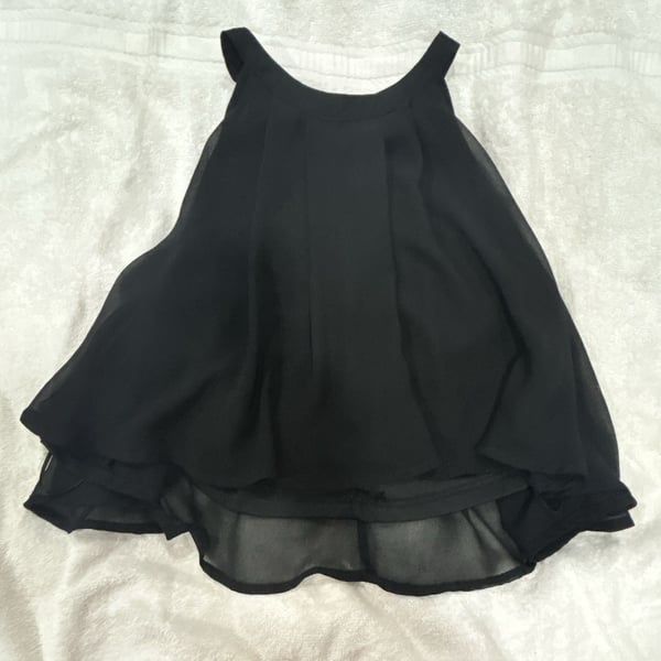 Miss Avenue Black Racer Back Tank Top