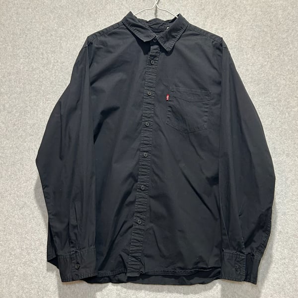Levi's Men’s Jet Black Sunset One Pocket Standard Poplin Shirt Size XL