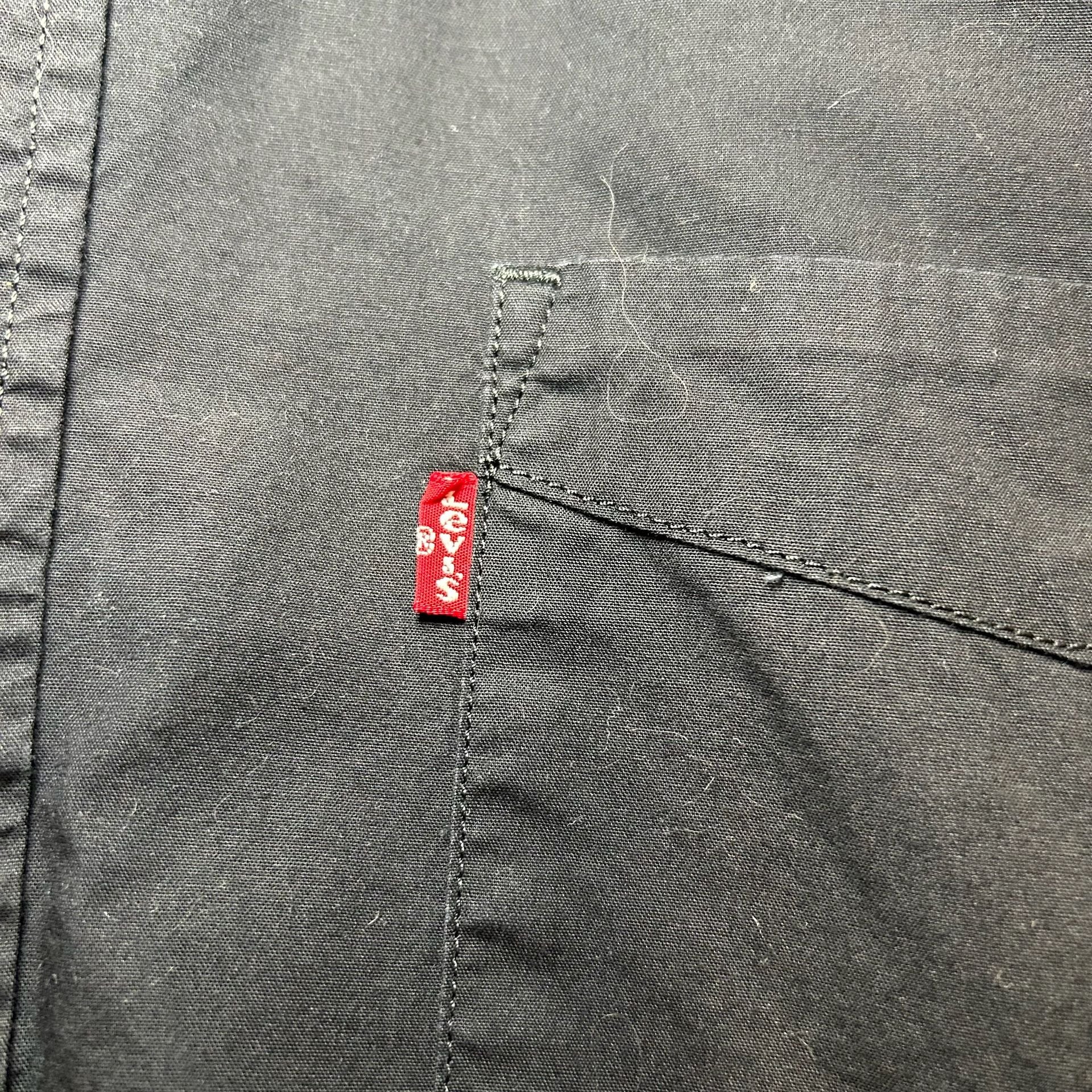 Levi's Men’s Jet Black Sunset One Pocket Standard Poplin Shirt Size XL 5