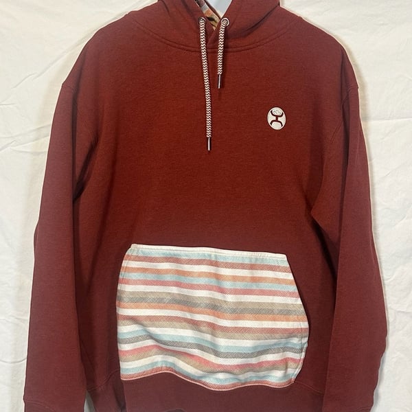 Hooey Hoodie Size XL Maroon Pullover Sweatshirt