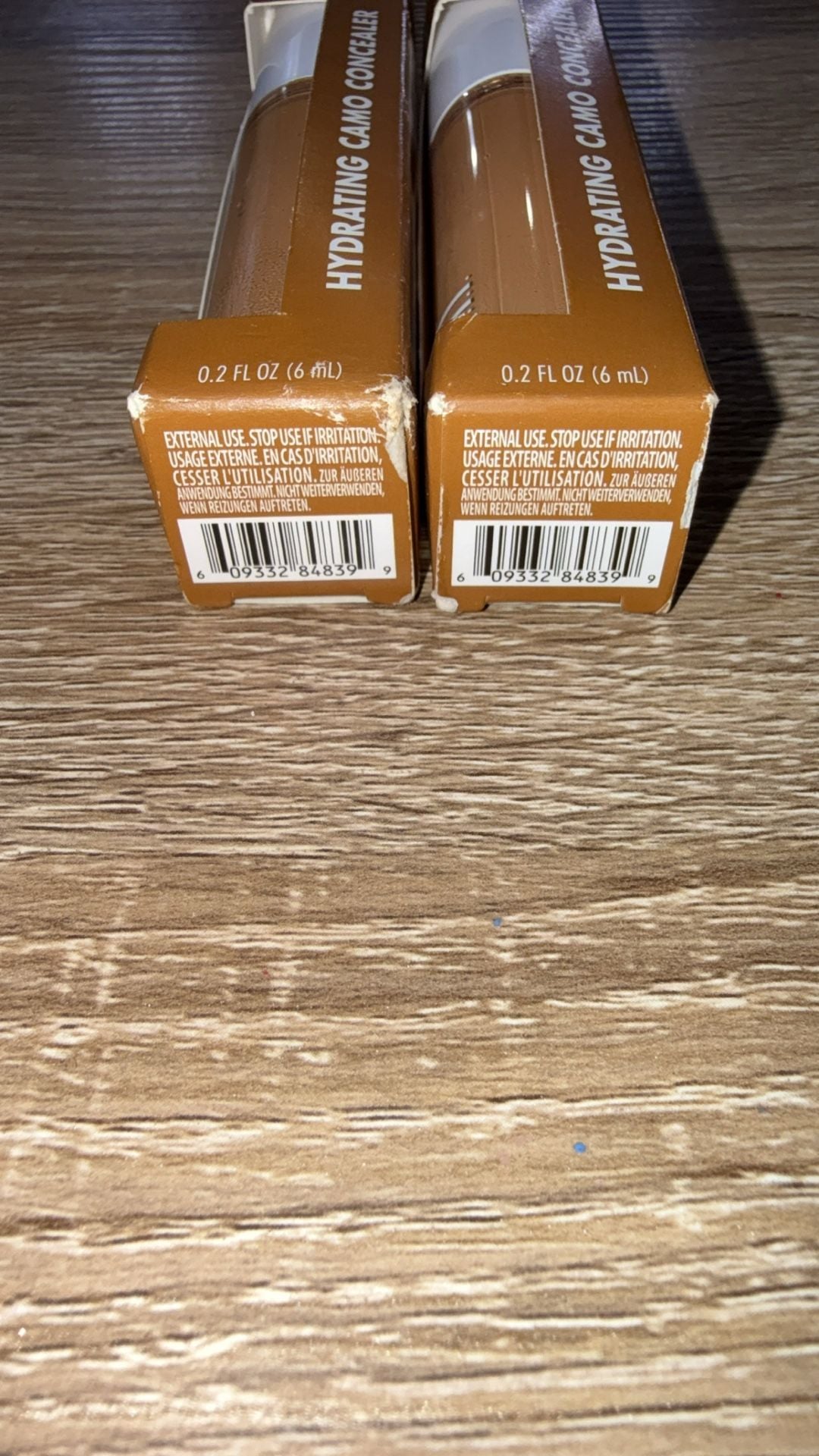 2 e.l.f. Hydrating Camo Concealer Deep Caramel 0.2 oz New 4