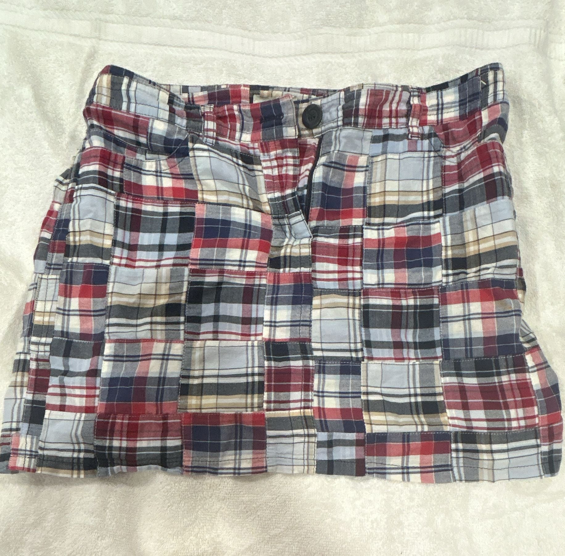 Ann Taylor Loft Patchwork Madras Skirt 2