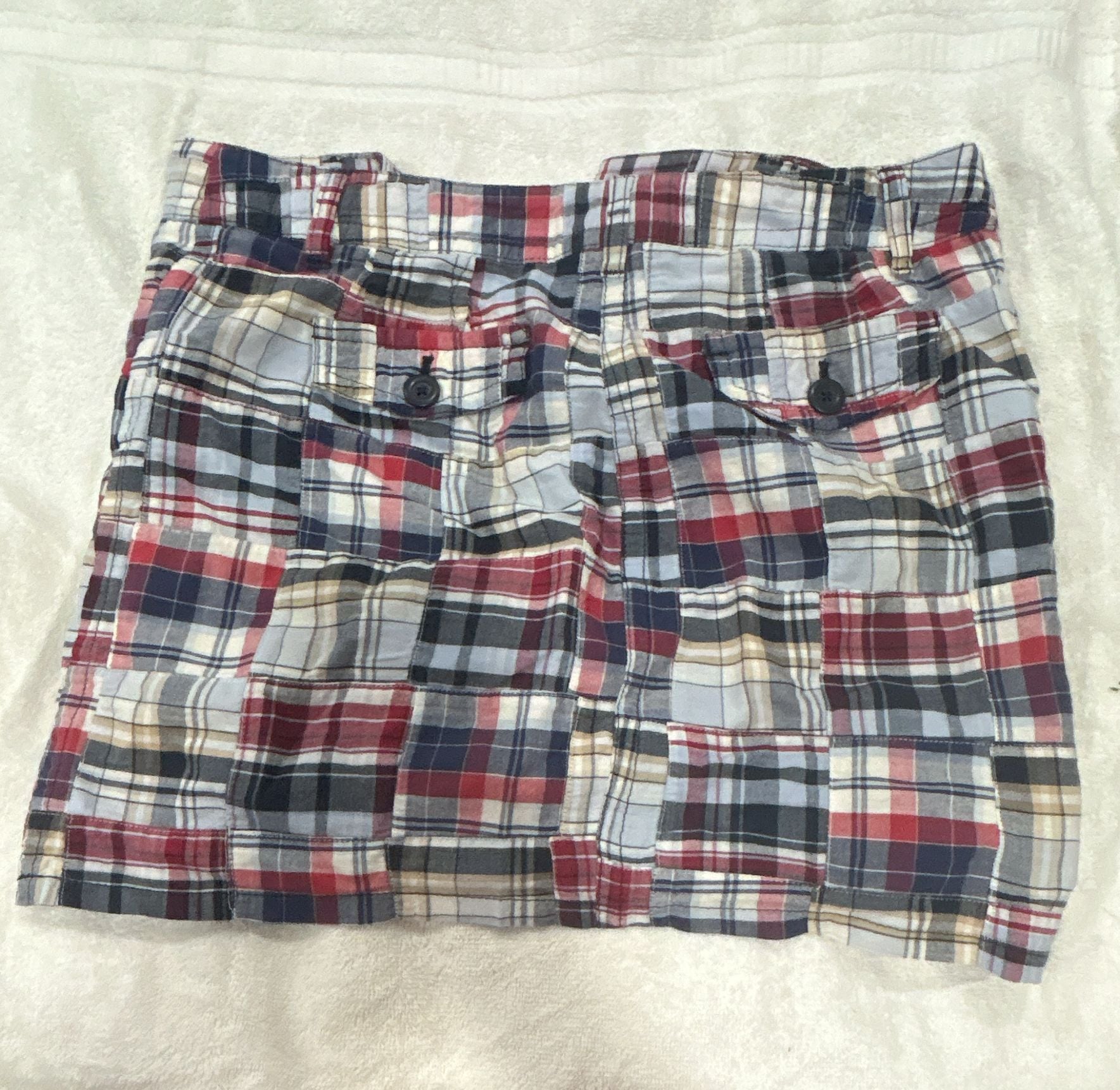 Ann Taylor Loft Patchwork Madras Skirt 3