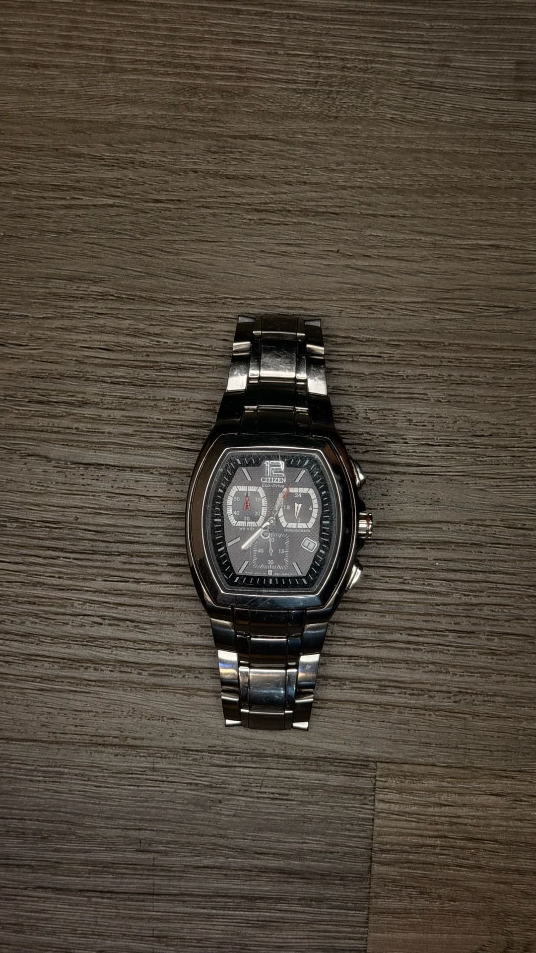 Citizen Eco-Drive Largo Chronograph Stainless Steel Men's Watch 2