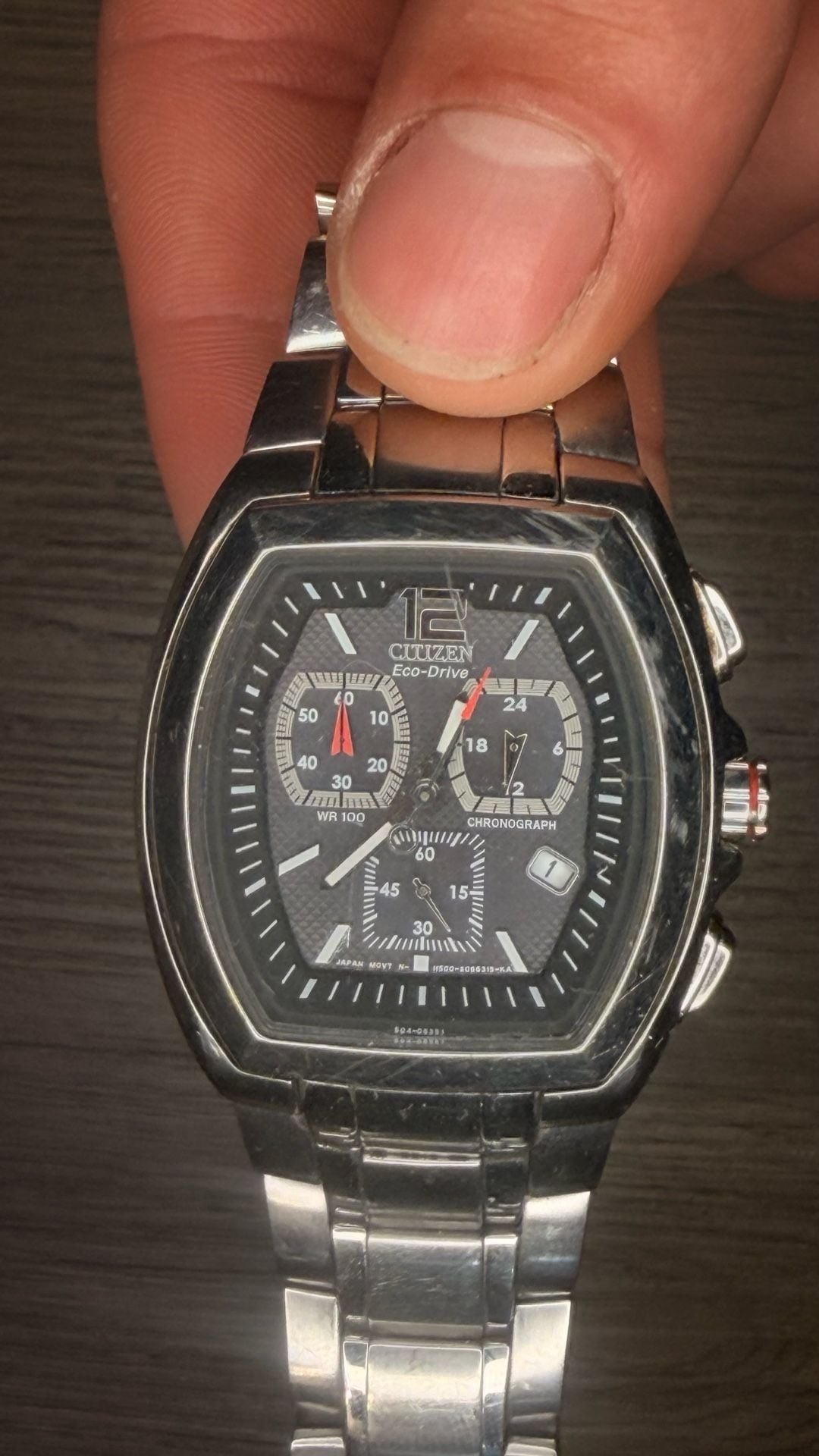 Citizen Eco-Drive Largo Chronograph Stainless Steel Men's Watch 5