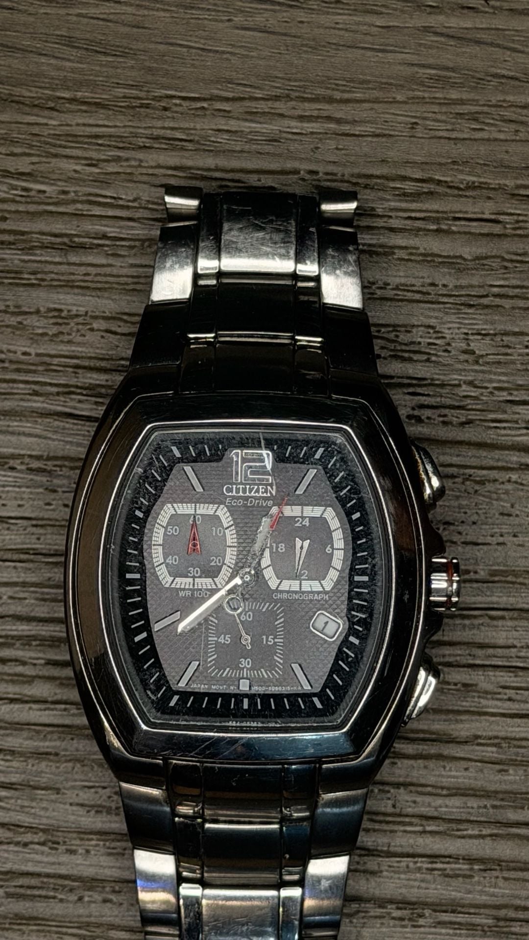 Citizen Eco-Drive Largo Chronograph Stainless Steel Men's Watch 7