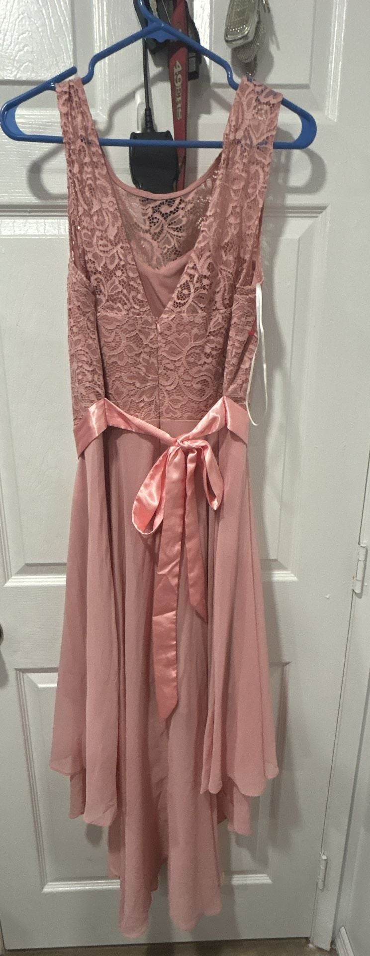Berylove Dress with Ruffle Hem Cocktail Dress Women's Elegant for Wedding Evening 3
