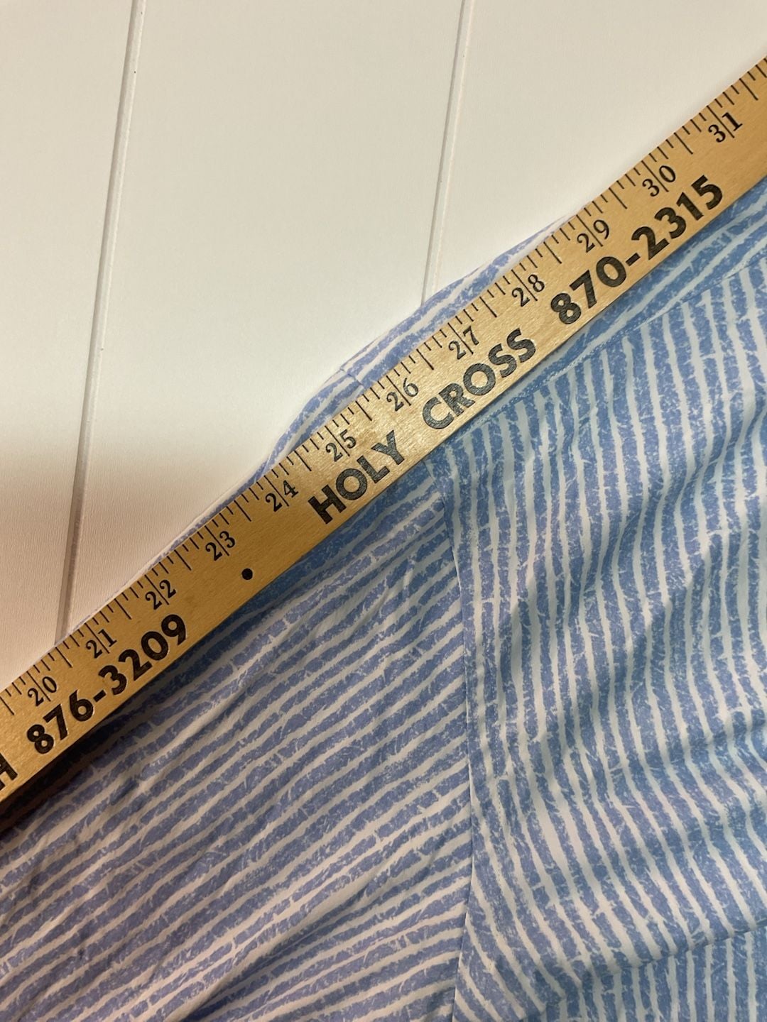 Bugatchi Shaped Fit Long Sleeve Shirt Size M Blue White Striped Dress 8