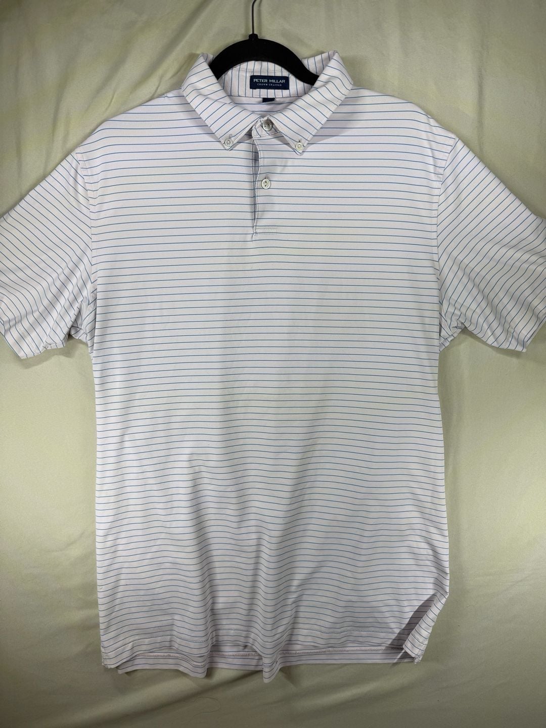 Peter Millar Crown Crafted Polo Shirt Size L Striped Golf 2