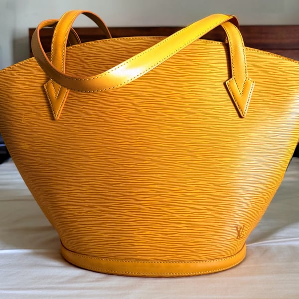 Louis Vuitton Epi Leather Saint Jacques GM Yellow 100% Authentic PreLoved Great Condition