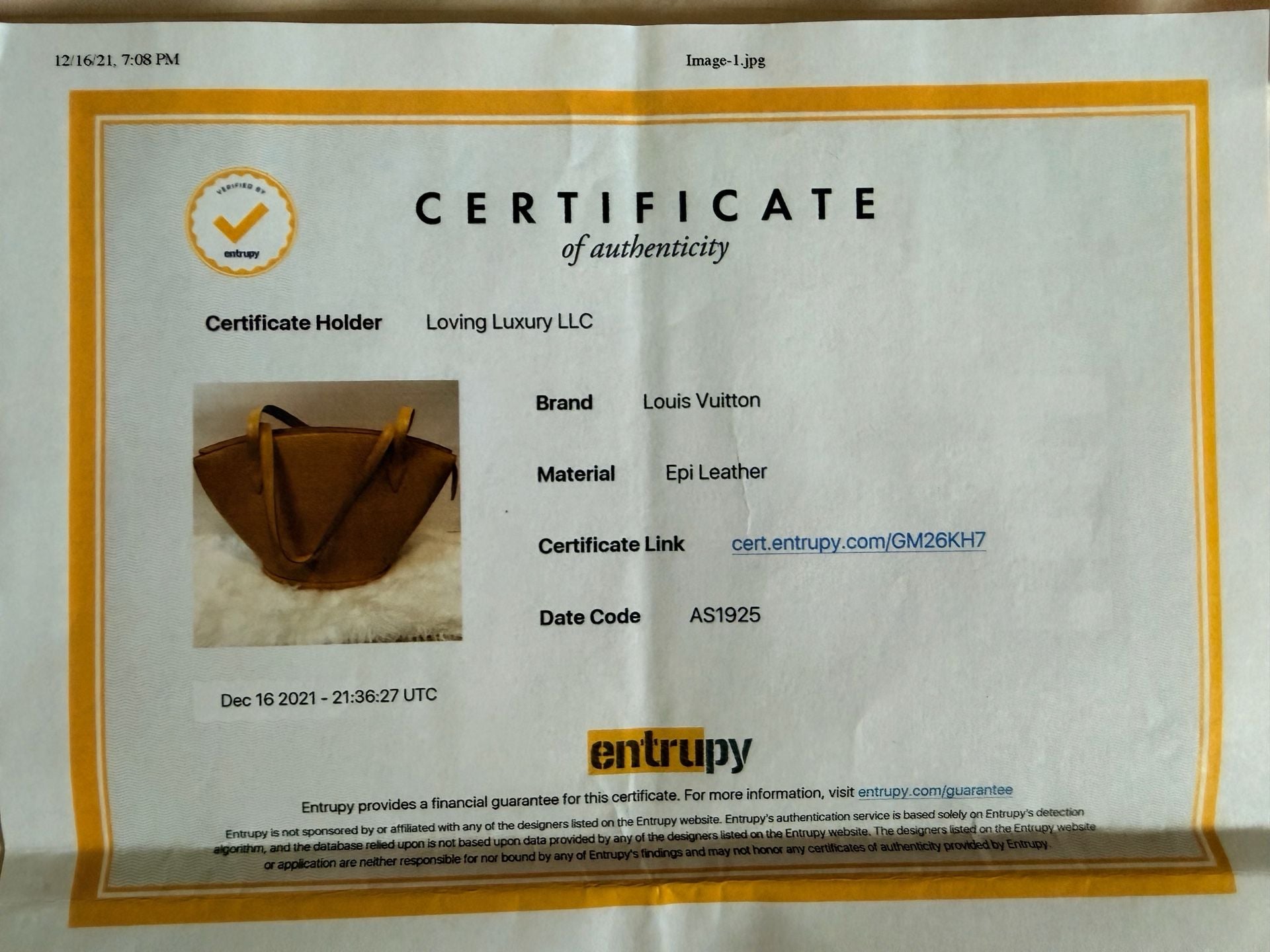 Louis Vuitton Epi Leather Saint Jacques GM Yellow 100% Authentic PreLoved Great Condition 18