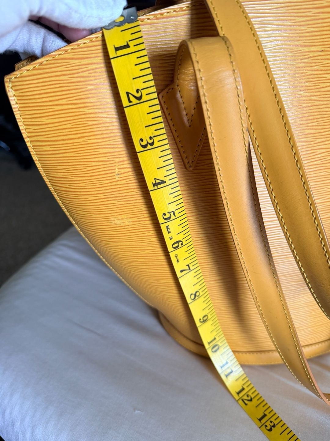 Louis Vuitton Epi Leather Saint Jacques GM Yellow 100% Authentic PreLoved Great Condition 20