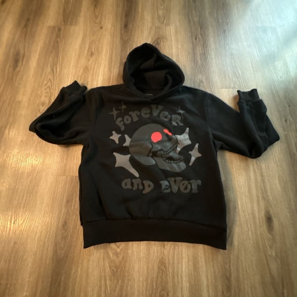 PacSun Forever And Ever Skull Hoodie Black