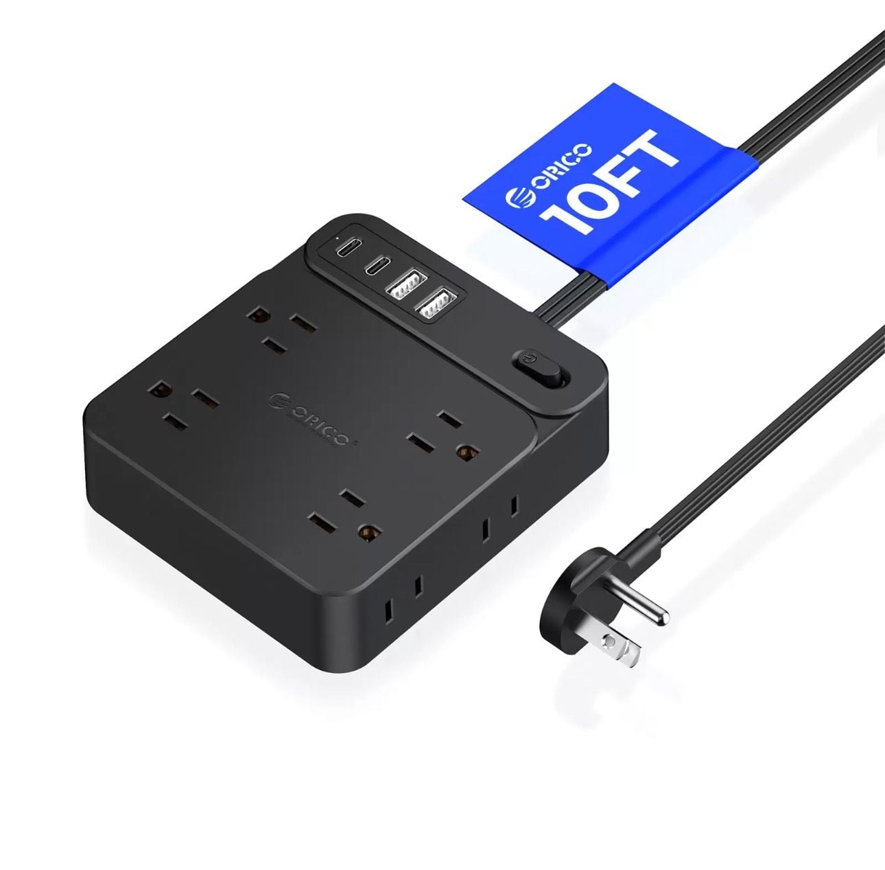 ORICO Power Strip SP1 Size 10FT Black Surge Protector 1