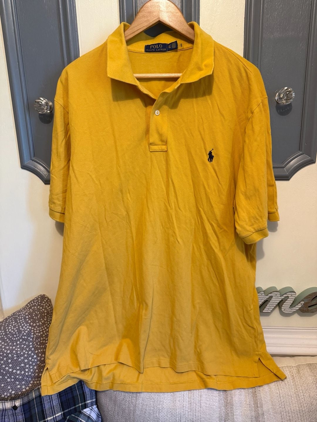 Polo Ralph Lauren Classic Fit Polo Shirt XLT Yellow Cotton 2