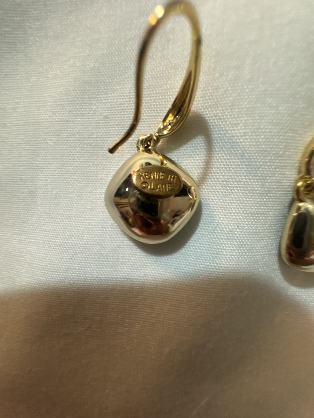Kenneth Lane Teal Cushion Cut Leverback Earrings 4