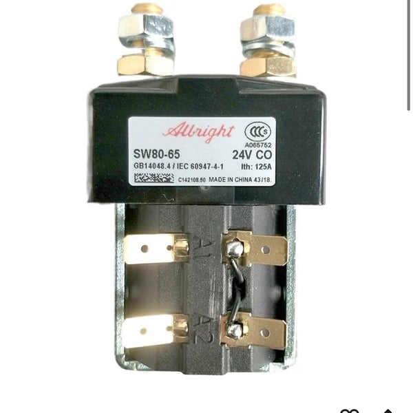 Albright SW80-65 24V DC Contactor Relay