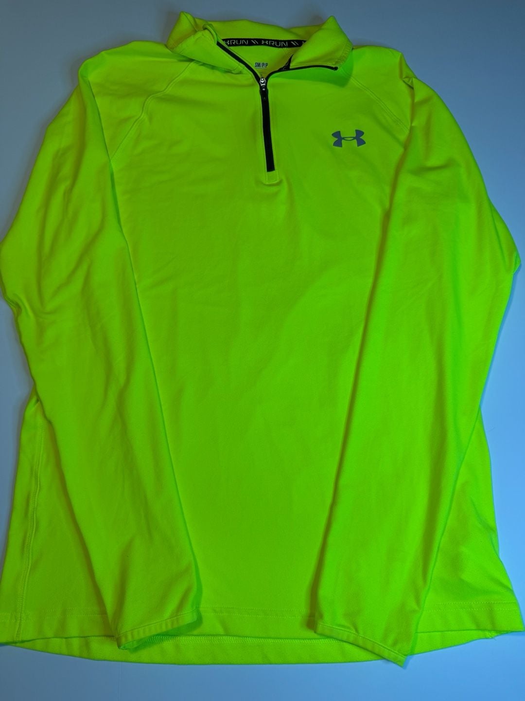 Under Armour Allseasongear 1/2 Zip Pullover Size S Neon Green 2