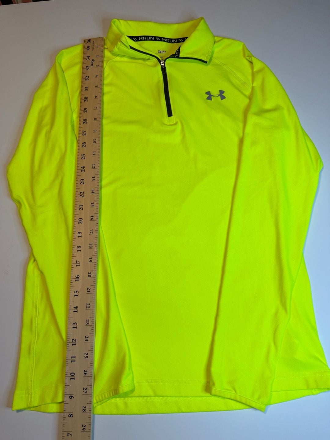 Under Armour Allseasongear 1/2 Zip Pullover Size S Neon Green 4