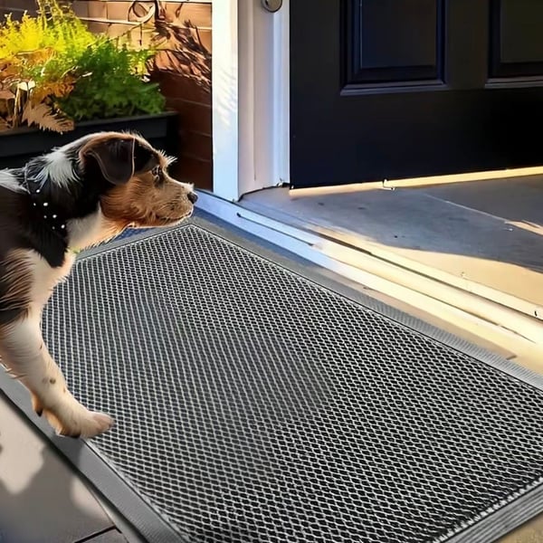 Muddy Mat Mesh Quick-Dry Door Mat Grey Heavy-Duty Non-Slip