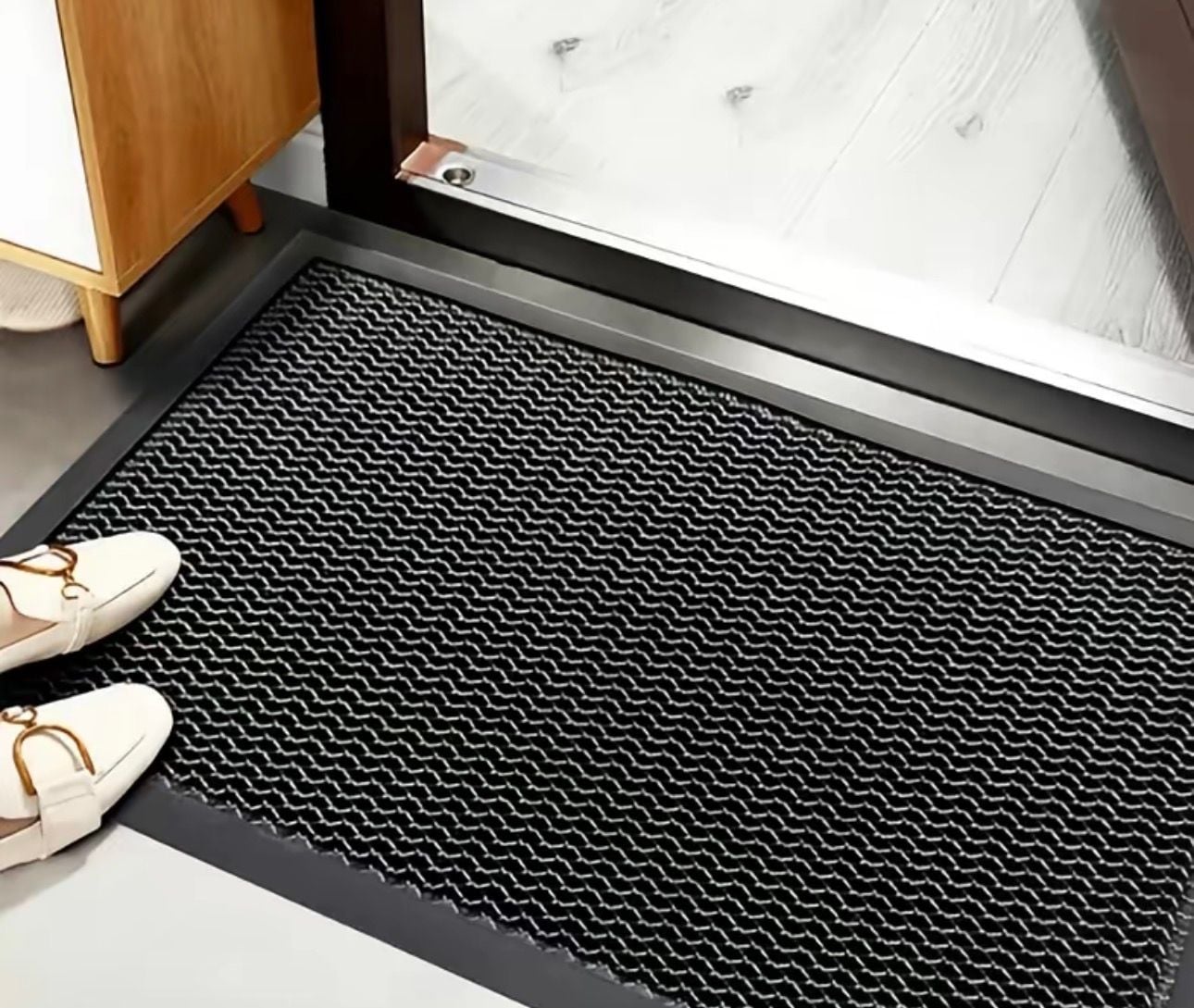 Muddy Mat Mesh Quick-Dry Door Mat Grey Heavy-Duty Non-Slip 2