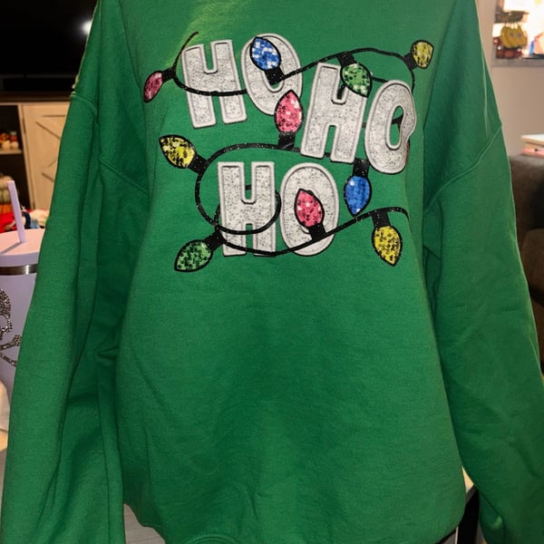 HO HO HO with Lights Sweatshirt