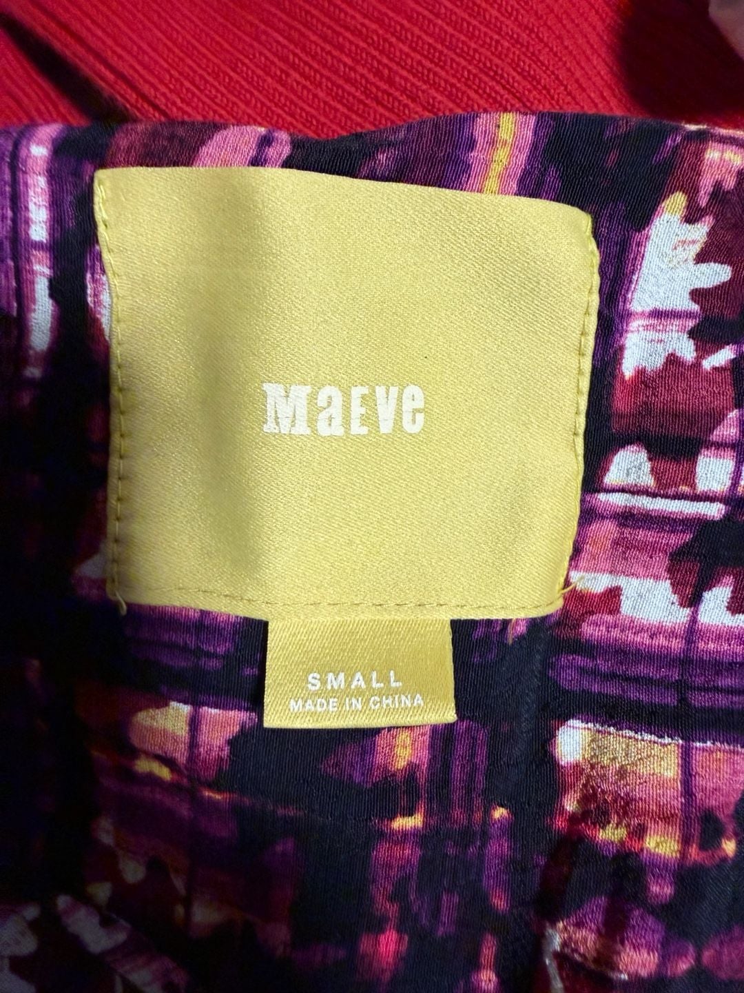 Maeve Cocoon Dress Size Small Purple Plaid Draped Dolman Sleeve 6