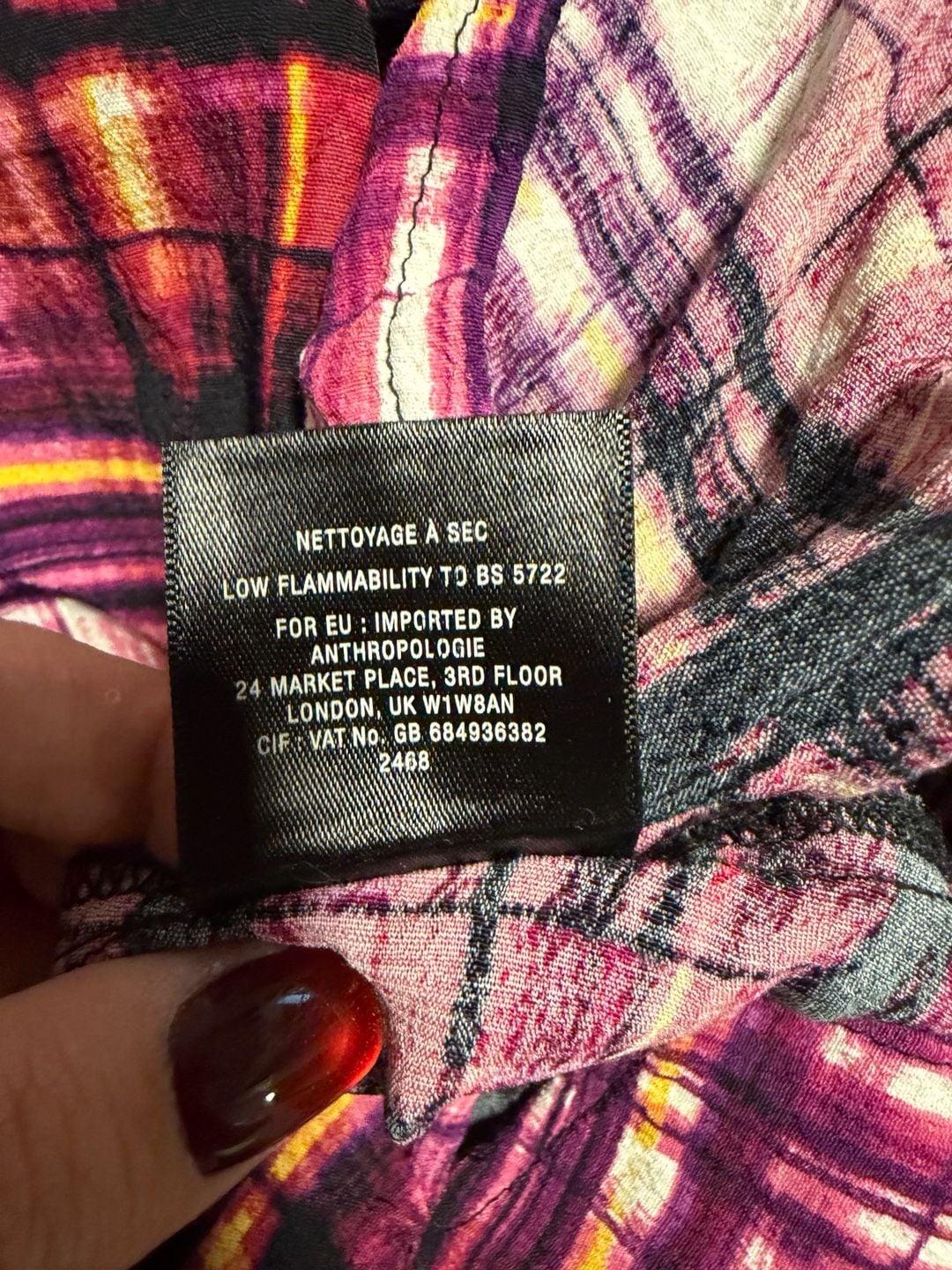 Maeve Cocoon Dress Size Small Purple Plaid Draped Dolman Sleeve 8