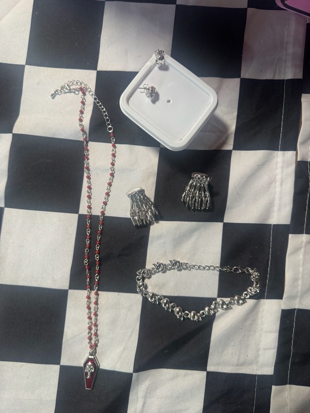 Skull Jewelry Set (Gothic Alternative) 1