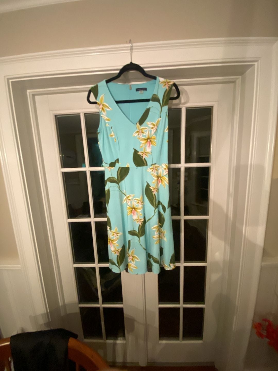 Tommy Hilfiger Floral V-Neck Dress Blue 2