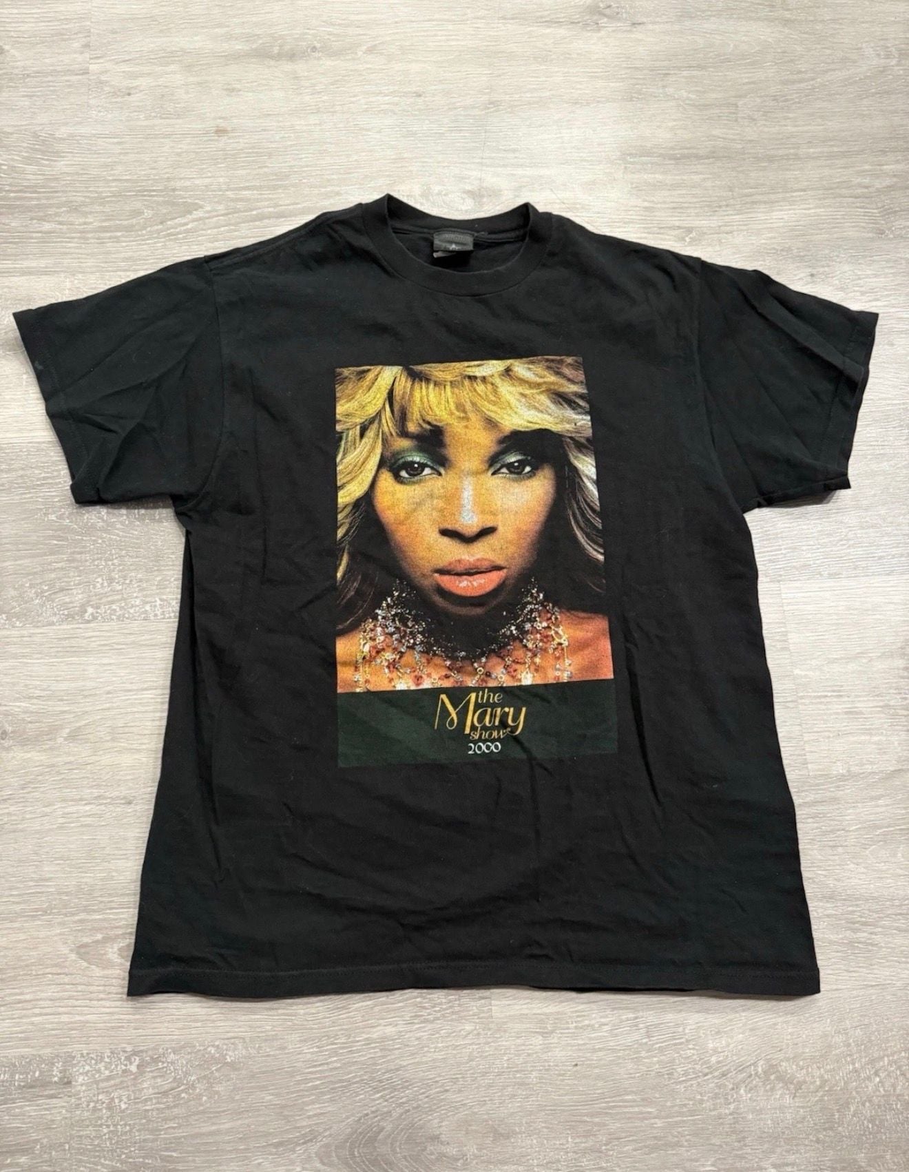 Mary J Blige The Mary Show 2000 Tour T-Shirt L Black 2