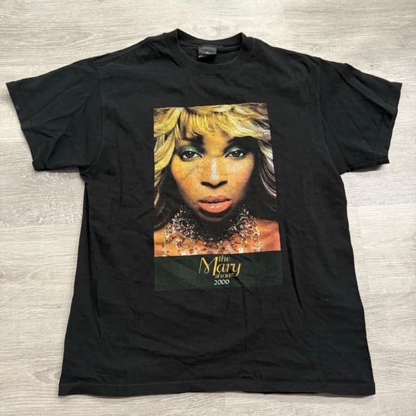 Mary J Blige The Mary Show 2000 Tour T-Shirt L Black