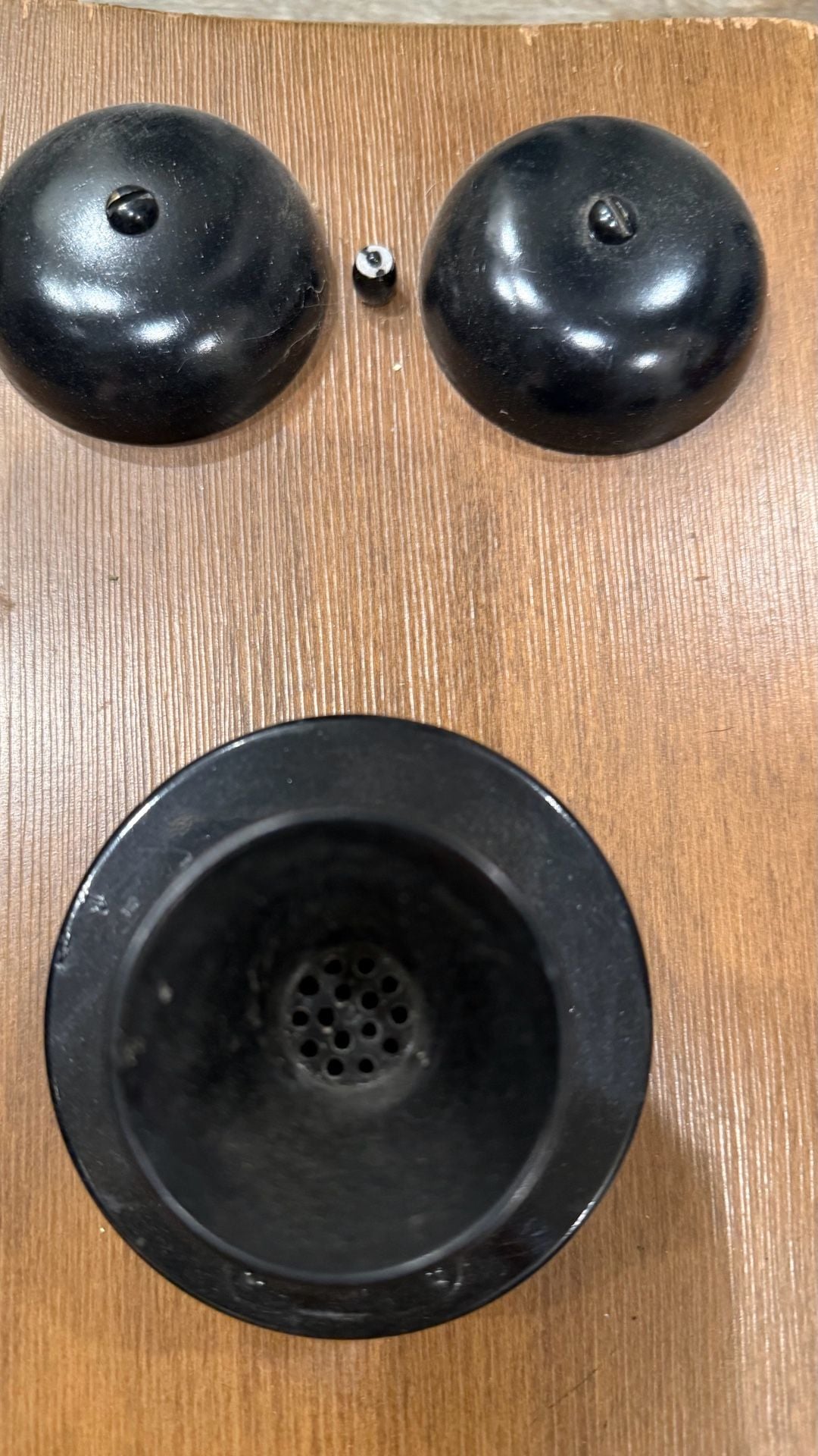 Vintage Oak Wood Wall Telephone 7