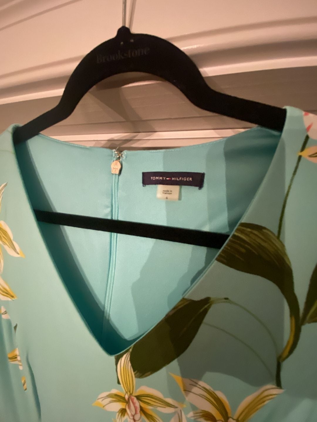 Tommy Hilfiger Floral V-Neck Dress Blue 3