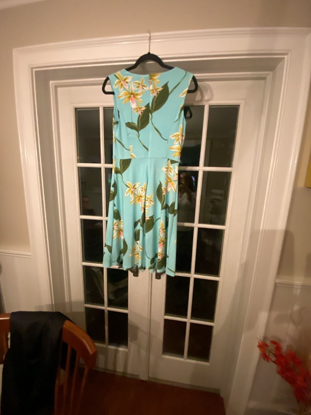 Tommy Hilfiger Floral V-Neck Dress Blue 5