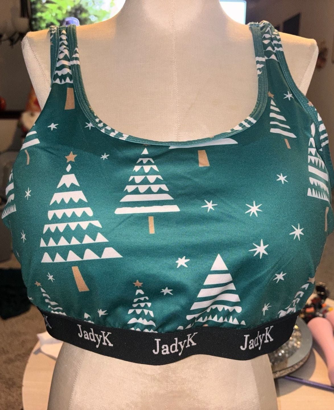 Jady K Bralette- Green Christmas Tree 2