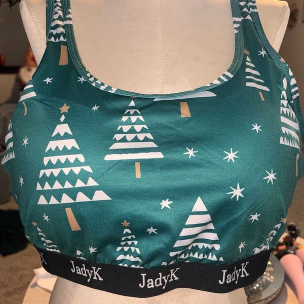 Jady K Bralette- Green Christmas Tree