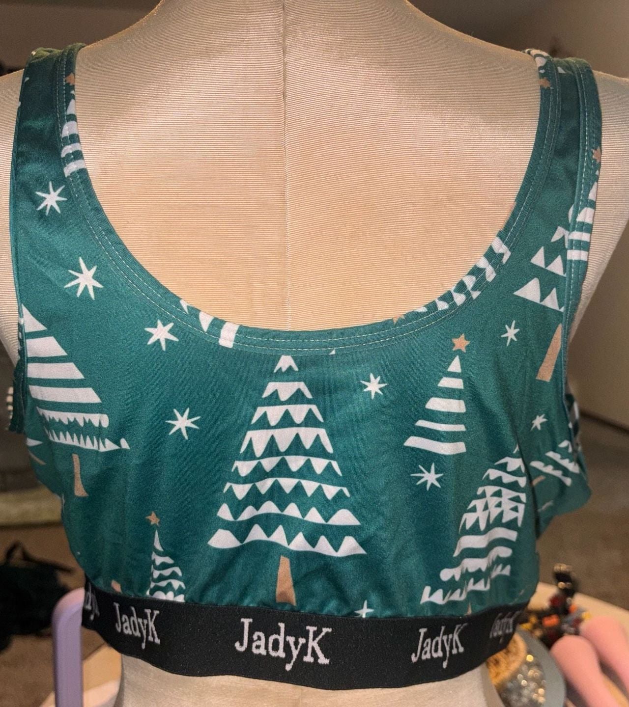 Jady K Bralette- Green Christmas Tree 3