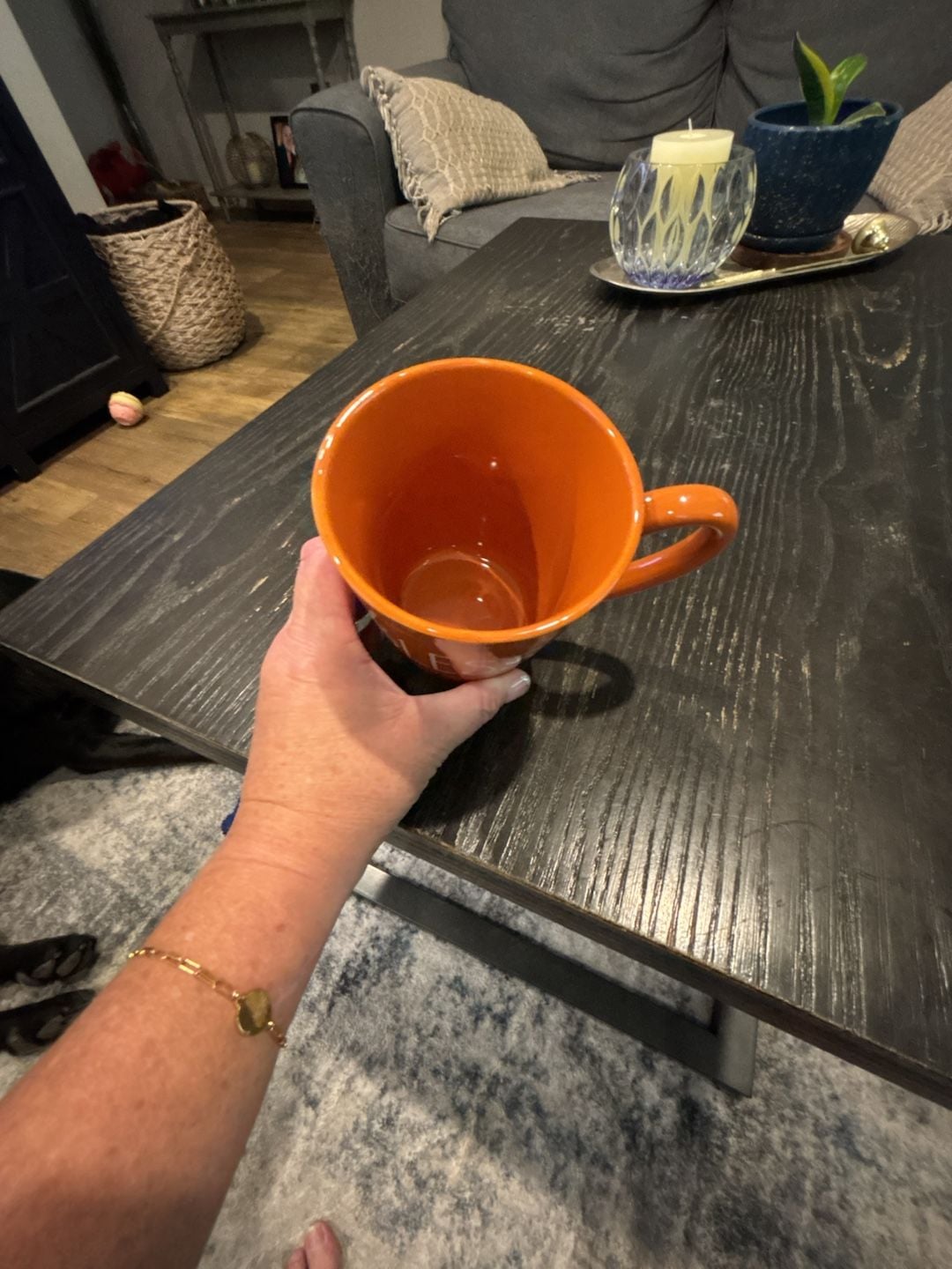 Hobby Lobby RAE DUNN Blessed Ceramic Coffee Mug Orange FALL 2