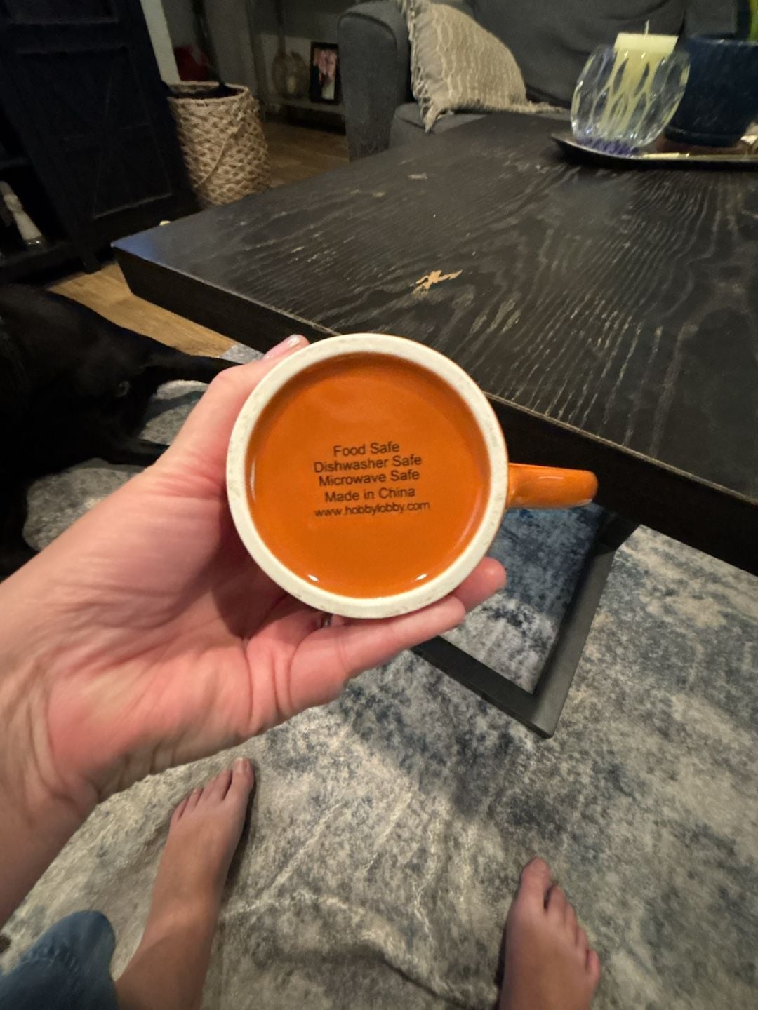 Hobby Lobby RAE DUNN Blessed Ceramic Coffee Mug Orange FALL 3