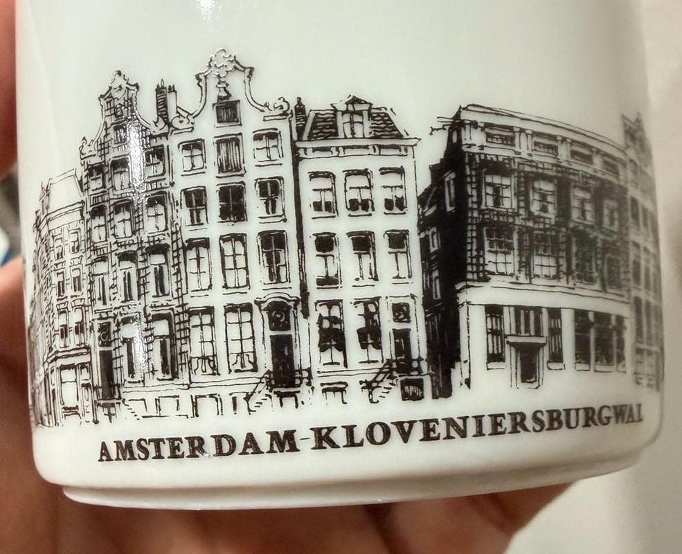 Vintage 1960s Villeroy & Boch Amsterdam Canal Houses Set of 4 Cups 5