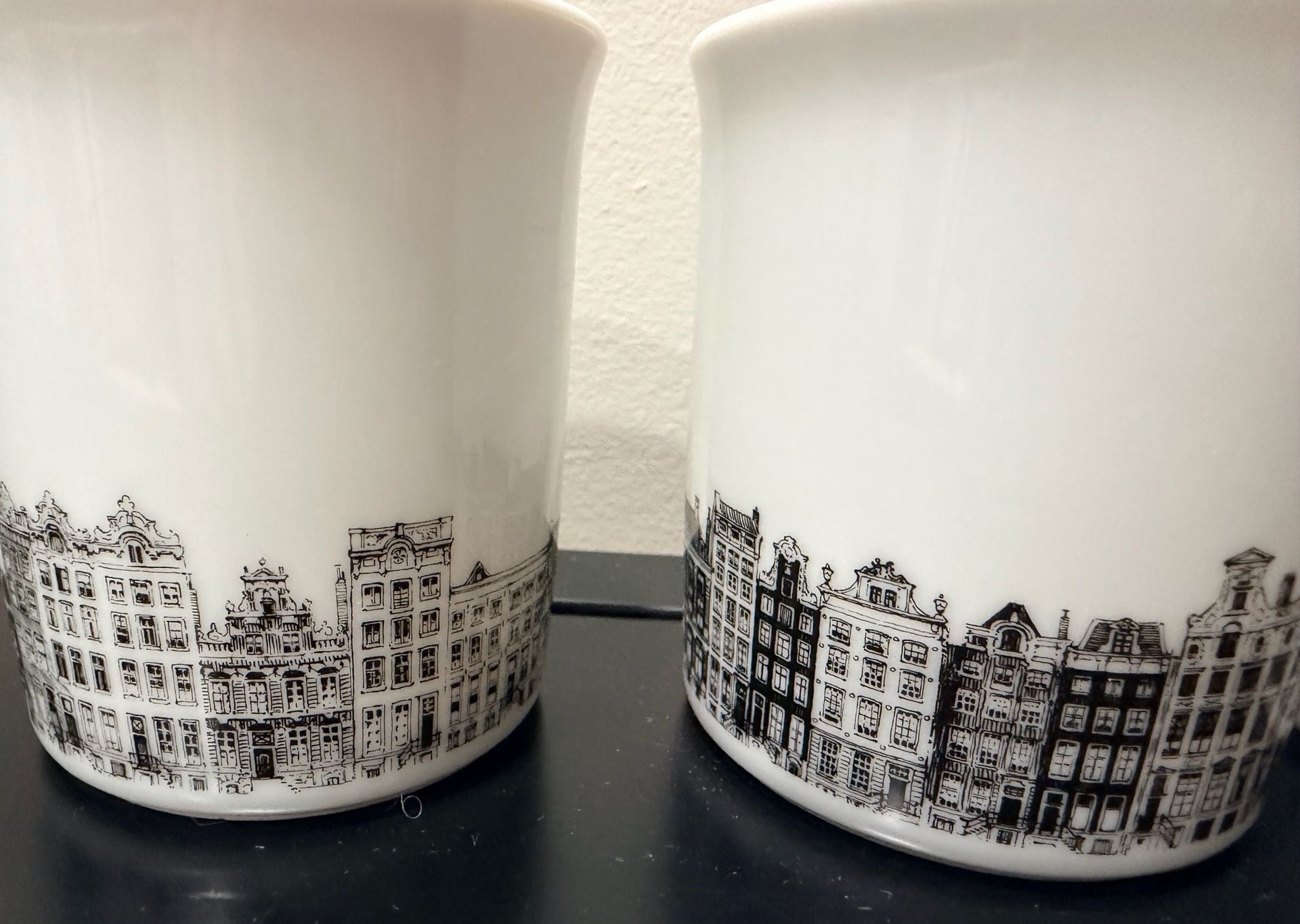 Vintage 1960s Villeroy & Boch Amsterdam Canal Houses Set of 4 Cups 6